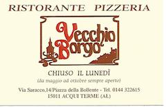 Ristorante Pizzeria Vecchio Borgo Acqui Terme Ristorante Pizzeria Vecchio Borgo Acqui Terme