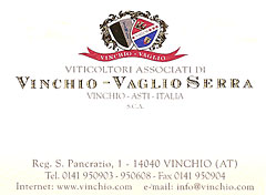 Viticoltori Associati di Vinchio Vaglio Serra Vinchio Viticoltori Associati di Vinchio Vaglio Serra Vinchio