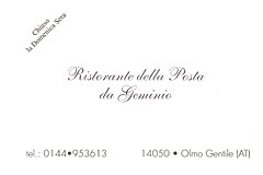 Ristorante della Posta da Geminio Olmo Gentile Ristorante della Posta da Geminio Olmo Gentile